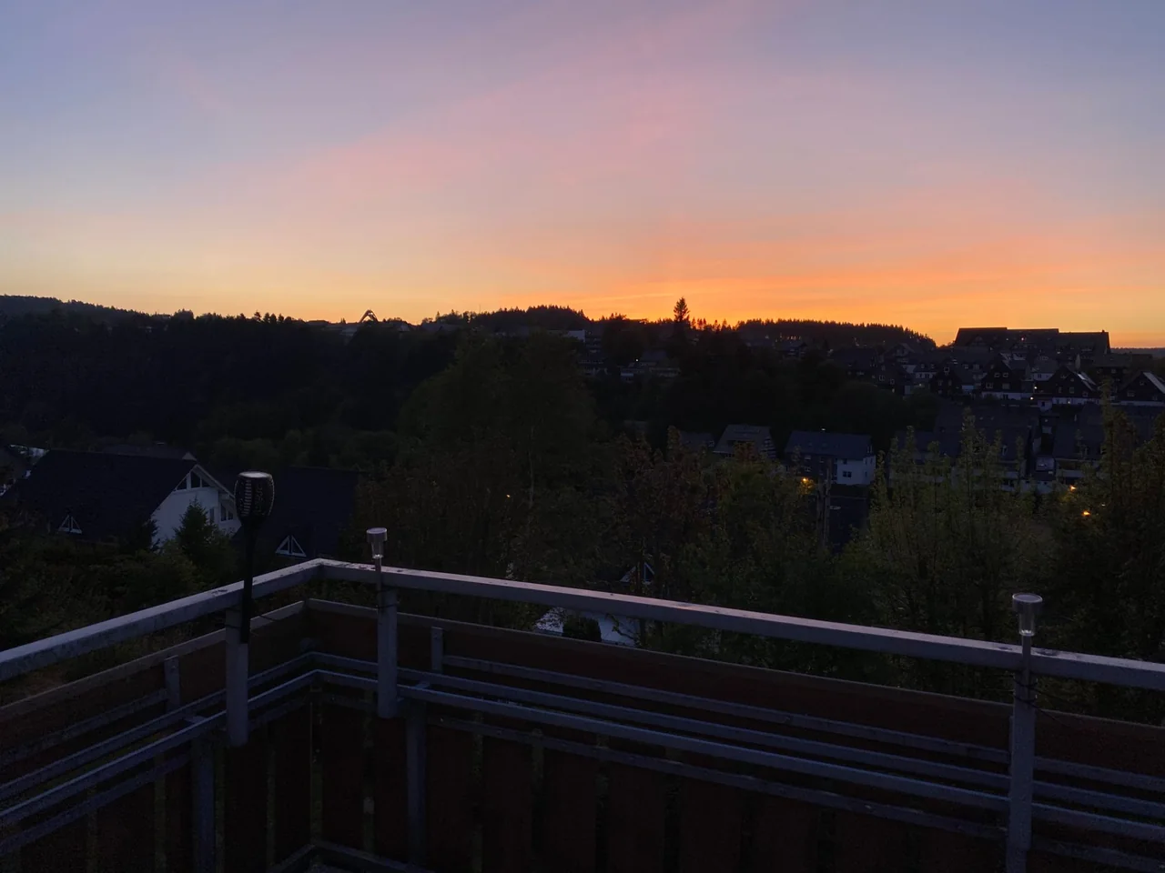 Ausblick von der FeWo Capreolus auf Winterberg
